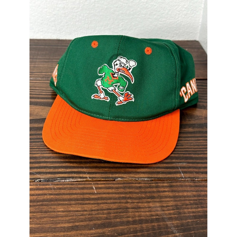 Vintage Miami Hurricanes Snapback Hat Twin Enterprise College Football Canes